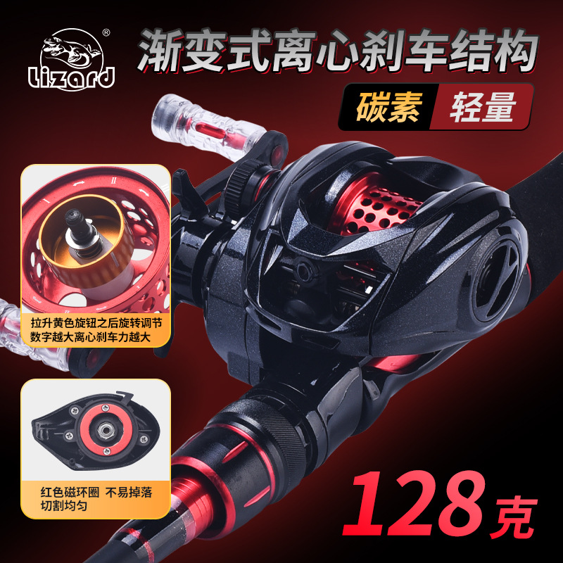 Ice Fishing Reel - Ultralight Carbon Micro Baitcasting Reel Smooth