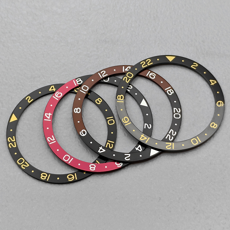 Reel Case - Aluminum Flat Watch Bezel Insert 38mmx31.5mm